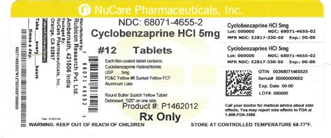 CYCLOBENZAPRINE HYDROCHLORIDE NuCare Pharmaceutuicals Inc FDA