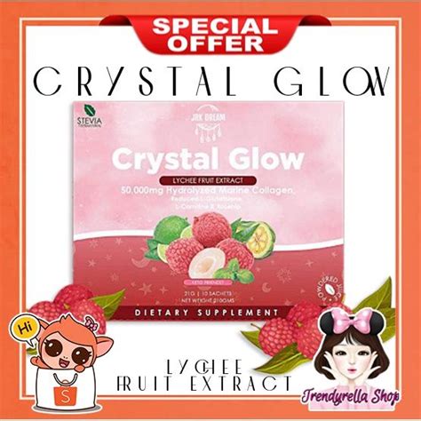 Crystal Glow Lychee Fruit Extract Sachet Box By Jrk Dream Lazada Ph