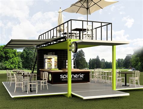 Shipping container design for a restaurant on Behance