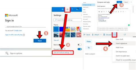 Microsoft Outlook How To Add Signature In Outlook On Mobile Phone And