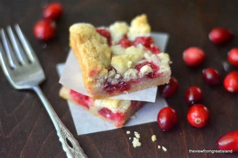 Fresh Cranberry Bars The View From Great Island