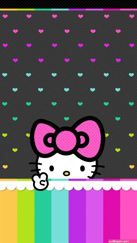 Hello Kitty With Black Background 57 Pictures Wallpapers