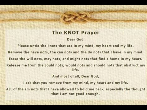 The Knots Prayer Printable