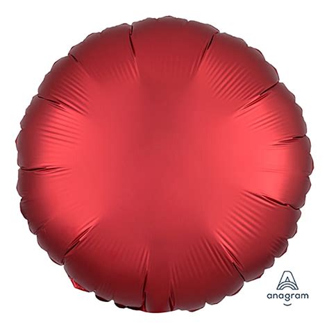 18 In Anagram Round Satin Luxe Sangria Foil Balloon 38583