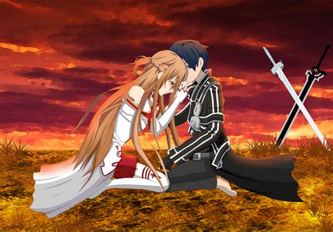 Kirito and Asuna by ItachiJiraiya on DeviantArt