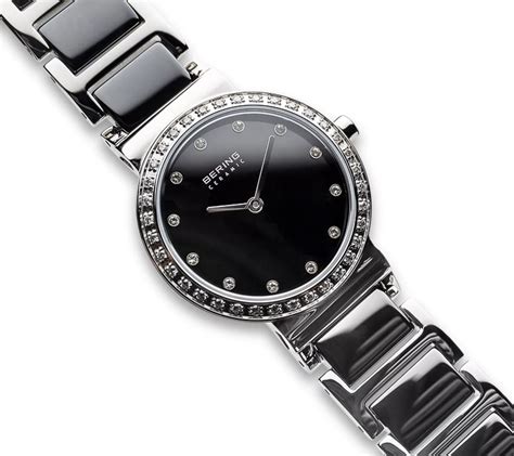 Bering Women S Stainless Black Dial Watch Qvc