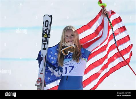 Usas Lindsey Vonn During The The Alpine Skiing Womens Super G For The