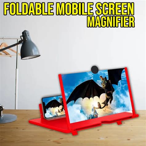 Portable And Foldable Video Amplifier Enlarged Screen Magnifier For