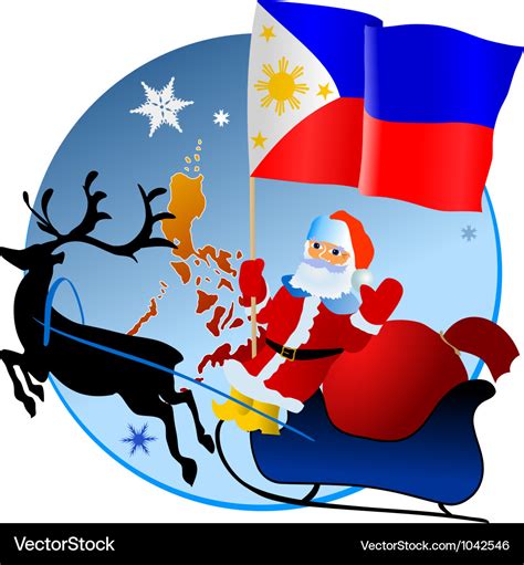 Merry christmas philippines Royalty Free Vector Image