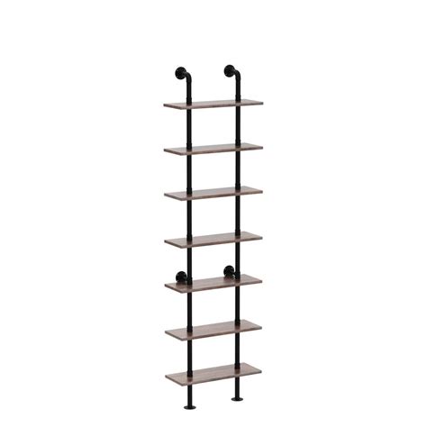 Williston Forge 7 Tier Industrial Pipe Bookshelf Wayfair