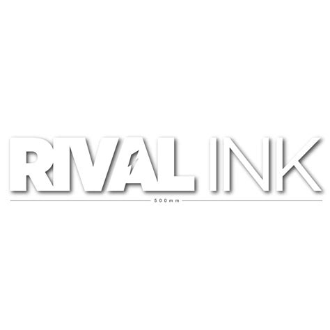 Vinyl Cut Rival Bold White Rival Ink Design Co