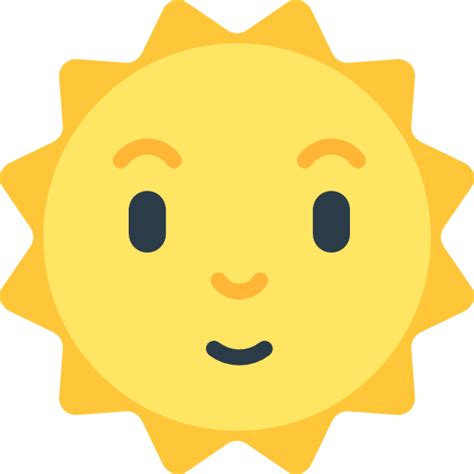 Sun With Face | ID#: 7513 | Emoji.co.uk