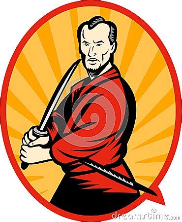 Samurai Warrior With Katana Royalty-Free Stock Photo | CartoonDealer ...