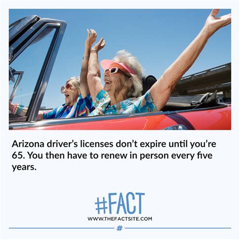 The Fact Site Arizona Drivers Licenses Dont Expire Until