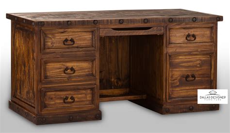 Lone Star Rustic Laredo Rustic Executive Desk Dallas Designer Furniture