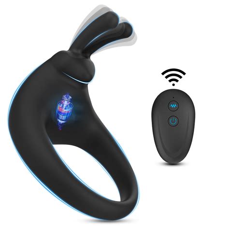 Vibrating Cock Ring Sex Toys For Men Silicone Penis Ring Remote Control