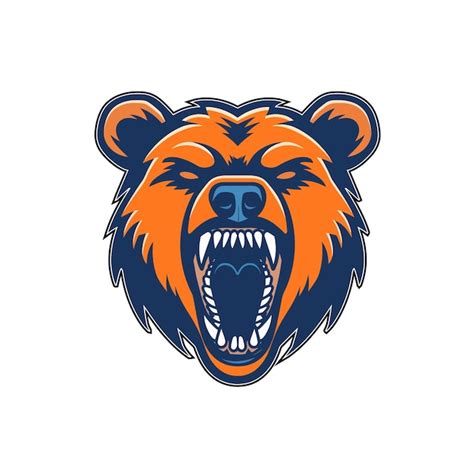 Premium Vector Angry Bear Head Mascot Vector For Esports Team Logo