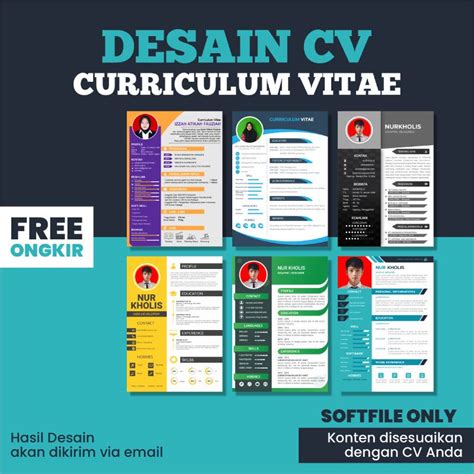 Jual Desain Cv Curriculum Vitae Daftar Riwayat Hidup Shopee Indonesia