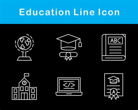 Education Vector Icon Set 20651220 Vector Art at Vecteezy