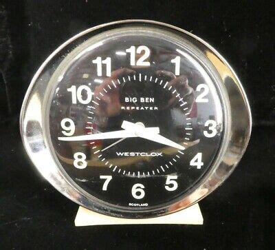 Vintage Westclox Wind Up Big Ben Repeater Alarm Clock Made In Scotland