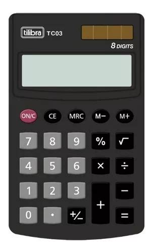 Calculadora De Bolso 8 Dígitos Preta Tilibra Tc03 MercadoLivre