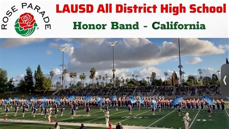 Rose Parade Bandfest 2024 Lausd All District High School Honor Band