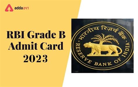 Rbi Grade B Mains Admit Card 2023 Out Download Phase 2 Call Letter