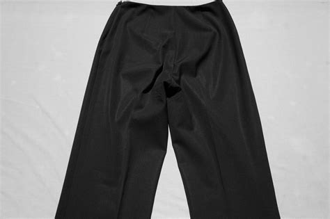 Ralph Lauren Black Label Side Zip Stretch Wool Career Dress Pants Trousers 4 Ebay