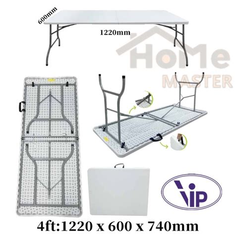 Ft Portable Multifunctional Way Foldable Table Meja Lipat Niaga