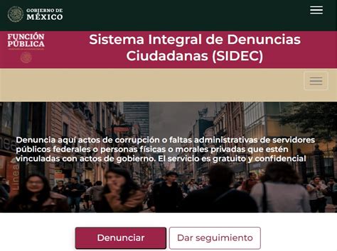 SIDEC Sistema Integral De Denuncias Ciudadanas Consumoteca