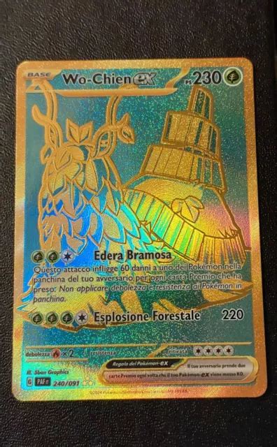 Carta Gold Wo Chien Ex Pokemon Destino Di Paldea Ita Near Mint Nm Eur