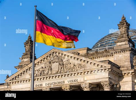 The Reichstag German Parliament Building Deutscher Bundestag Stock