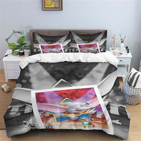 Christmas Disney Dumbo Personalized Three Piece Bedding Set Dormitory