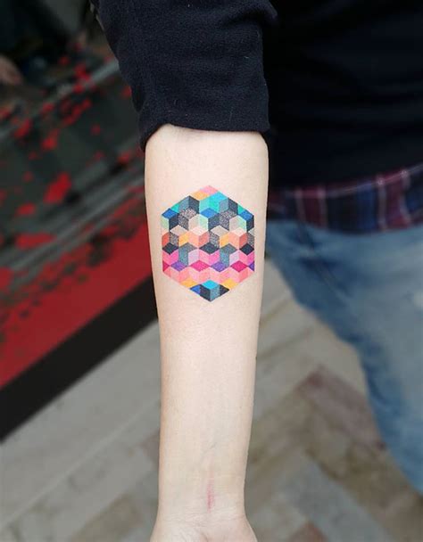 Geometric Cubes Forearm