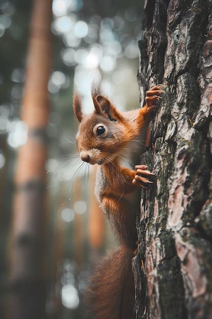 Free Photo | Realistic squirrel in natural habitat