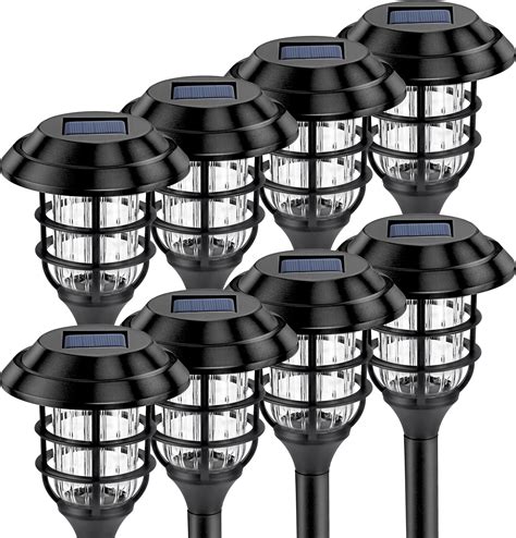 Gigalumi Solar Pathway Lights Outdoor Pack Bright Solar Lights Yard