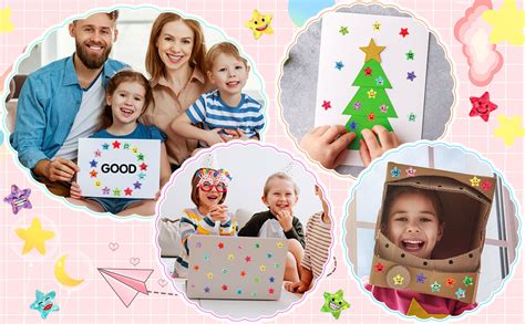 Amazon Janyun Pcs Small Star Stickers Designs Happy Smile