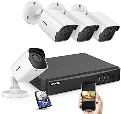 ANNKE 5MP Kit De Vigilancia Exterior 8CH 3K Lite DVR Con 4 Sistema 5MP