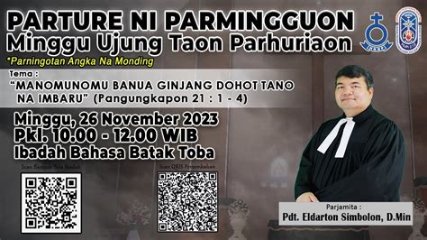 PARMINGGUON UJUNG TAON PARHURIAON MINGGU 26 NOVEMBER 2023 PKL 10