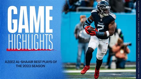 Azeez Al-Shaair Best Plays of the 2023 Season | Game Highlights - YouTube