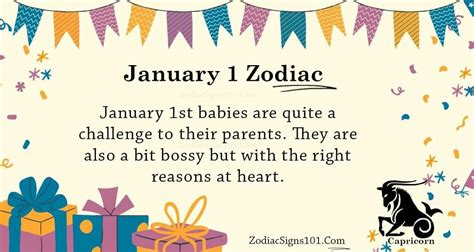 January 1 Zodiac Is Capricorn, Birthdays And Horoscope - ZodiacSigns101