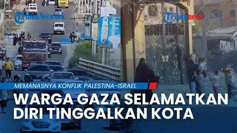 KETAKUTAN Ribuan Warga Gaza Mulai Tinggalkan Kota Usai Diultimatum