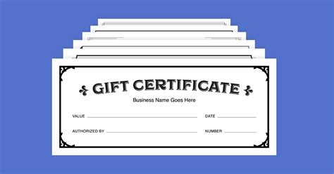 Download free gift certificate templates from Square.