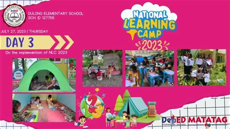 National Learning Camp Compilation On Week 1 Activities July 24 28 2023 Youtube