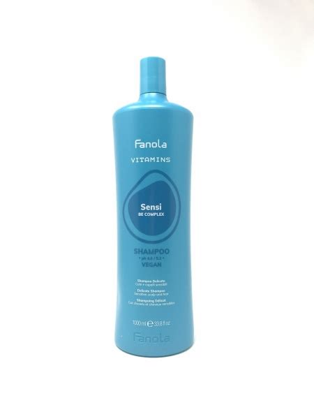 Fanola Vitamins Sensi Be Complex Vegan Shampoo Delicate Sensitive Scalp And Hair 1000ml