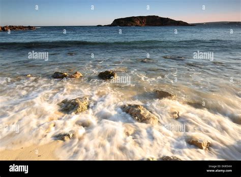 Portals Nous beach sunset Majorca Stock Photo - Alamy