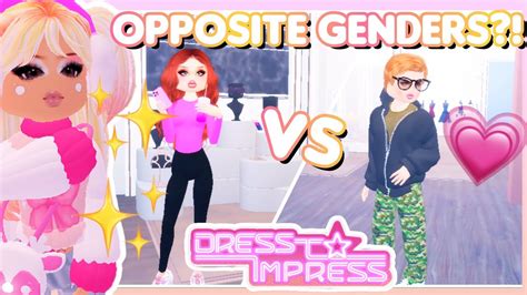 Opposite Genders😈💗 How Did We Do Roblox Dress To Impress Youtube