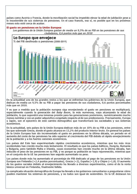 LA EDAD DE JUBILACIÓN REAL EN LA UNIÓN EUROPEA - Laboral Pensiones