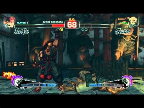 Boss Evil Ryu Versus Shin Gouken Gameplay Super Street Fighter Iv