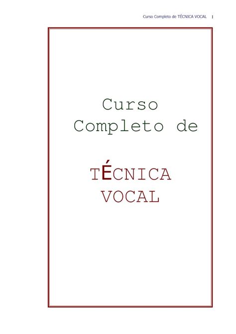 PDF TÉCNICA VOCAL pessoal portoweb brpessoal portoweb br